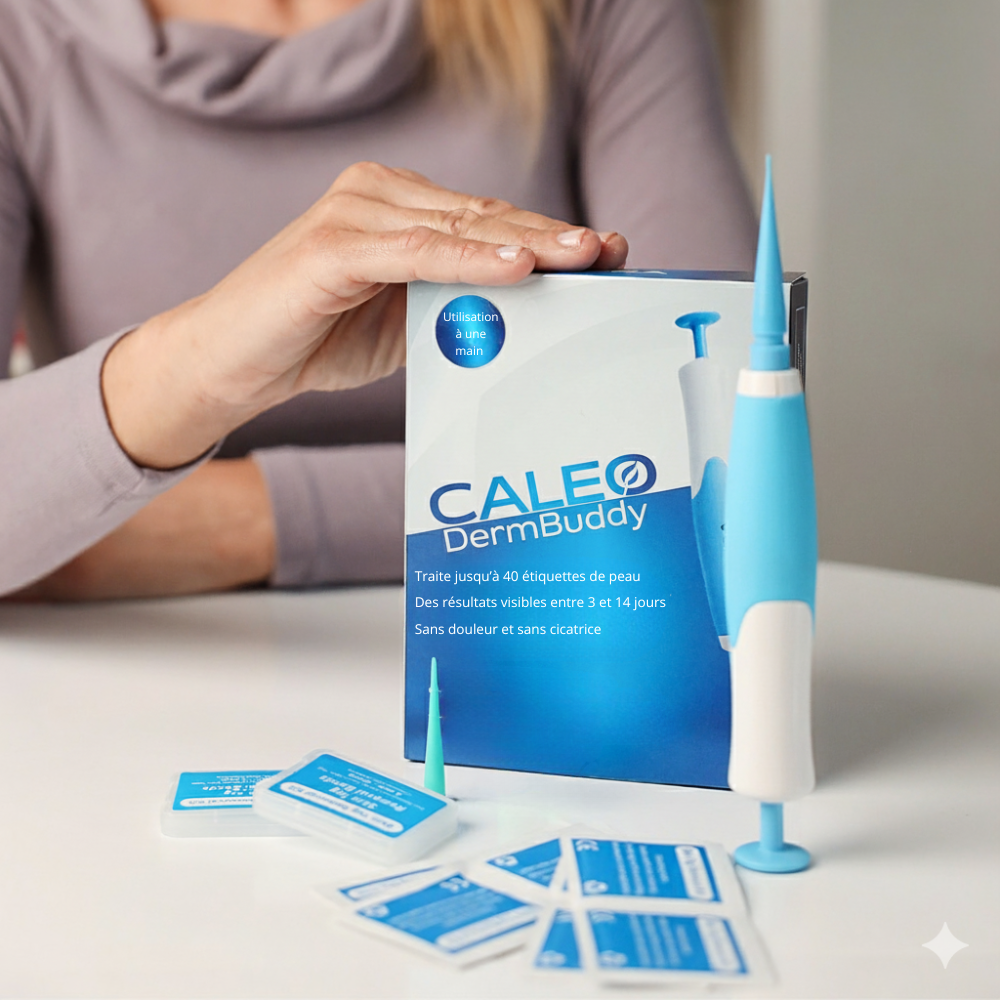 Caleo DermBuddy – Kit Éliminateur d’Étiquettes de Peau